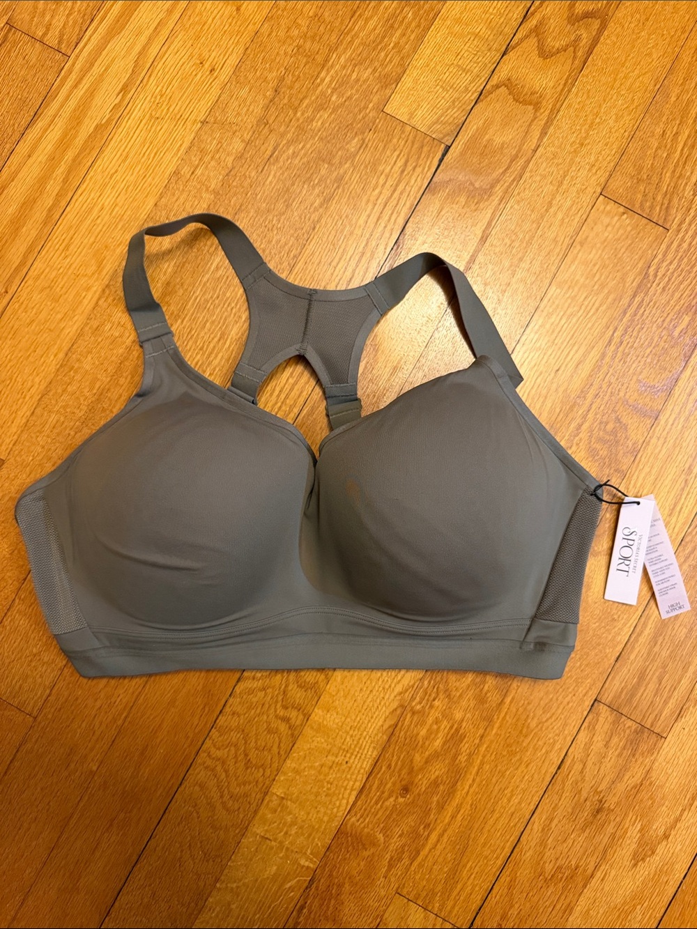 Victoria's Secret Gray Molded Racerback Sports Bra